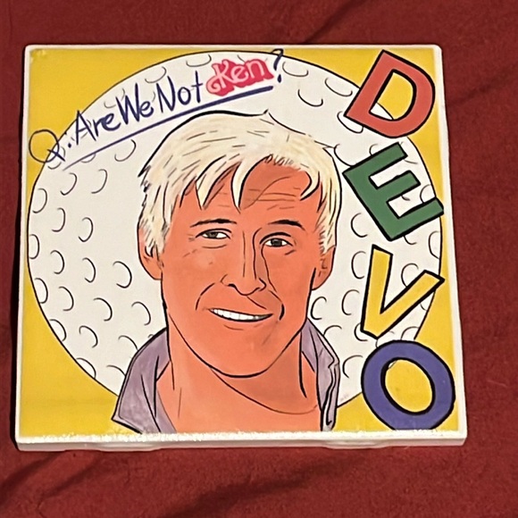 Are We Not Ken? Devo/Barbie Parody Mash-up Coaster - Picture 1 of 5